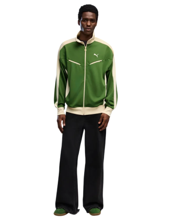 Puma T7 Relaxed Retro Track Jacket "Earthy Green"