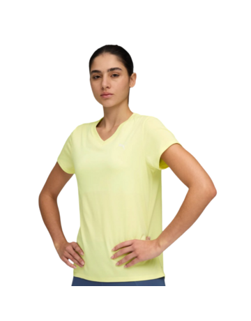 Puma W TAD ESSENTIAL VNECK Tee "Gold Moon"