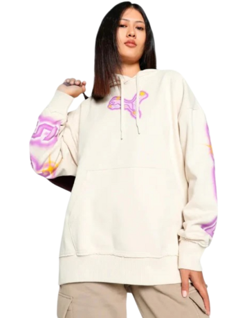 In den Einkaufswagen Puma Frauen Basketball Art-Hitect Sparkle OS Hoodie "Alpine Snow" Puma Frauen Basketball Art-Hitect Sparkle OS Hoodie "Alpine Snow"