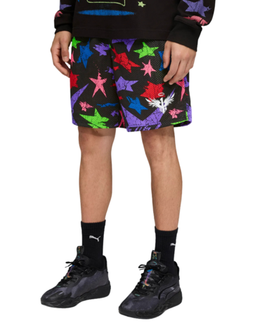 Puma X LaMelo Star Vision AOP 7" Short "Black-AOP"