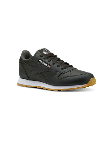 Reebok Classic Leder Kinder (Gum-Dark Cypress/White)