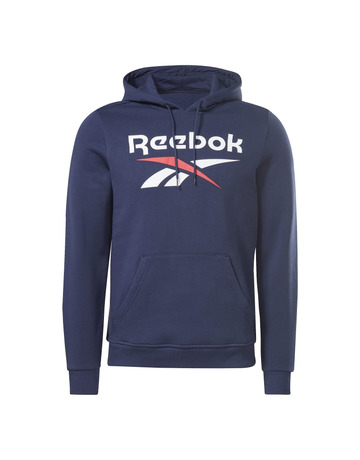 Reebok Identität Fleece gestapelt Logo Pullover Hoodie