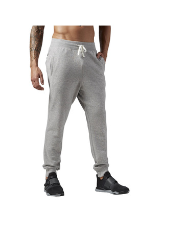 Reebok M Elemente Saisonale französische Terry Cuff Pant (mittelgrau Heather)