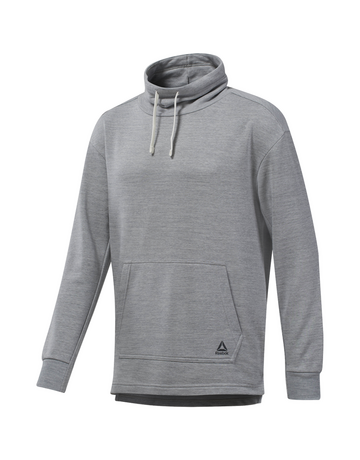 Reebok Marmor Melange Cowl Neck Hoodie
