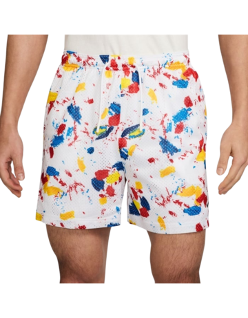 Nike Men's Dri-FIT 5" Practice Mesh Basketball Shorts "White"