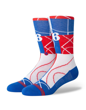 Stance Casual NBA Zone PHI Crew Socken