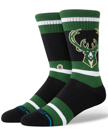 Stance Casual Prep Milwaukee Bucks Crew Socken