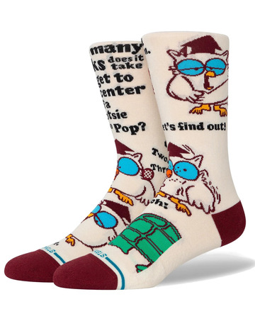 Stance Casual Tootsie Roll Pops Mr. Owl Crew Sock