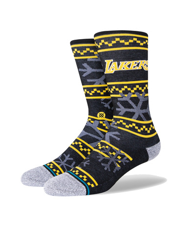 Stance NBA L.A Lakers Frosted 2 Crew Socken "Schwarz"
