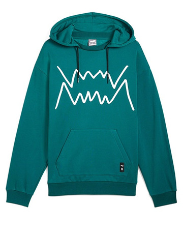 Capucha Sweatshirt Basket Puma Jaws Core 2.0 "Cold Green"