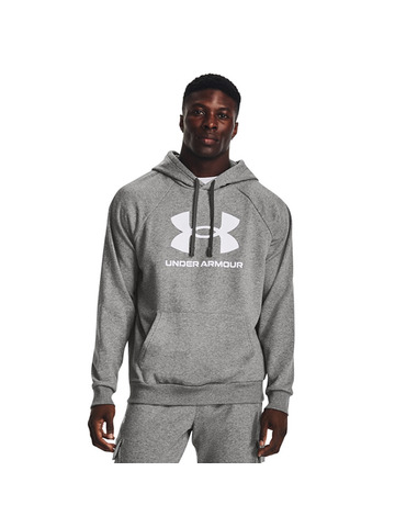 Hoodie UA Rival Fleece Logo "Grey"
