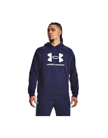 Hoodie UA Rival Fleece Logo "Navy"