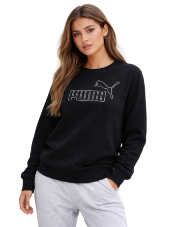 Sudadera Puma ESS Rhinestone CREW "Black"