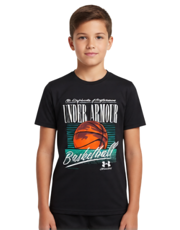 UA Basketball Boy´s T-Shirt "Black"