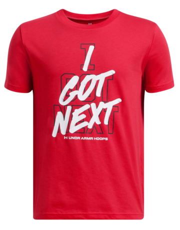 In den Einkaufswagen UA Boys' Basketball Hoops Next Short Sleeve Tee "Red" UA Boys' Basketball Hoops Next Short Sleeve Tee "Red"
