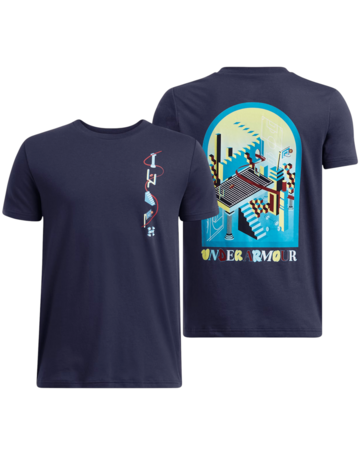 In den Einkaufswagen UA Boys´ UA Portal Logo Short Sleeve "Midnight Navy-Ether Blue" UA Boys´ UA Portal Logo Short Sleeve "Midnight Navy-Ether Blue"