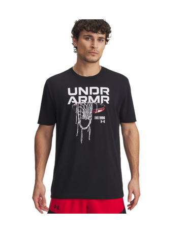 UA Hoops Net Short Sleeve T-Shirt "Black"