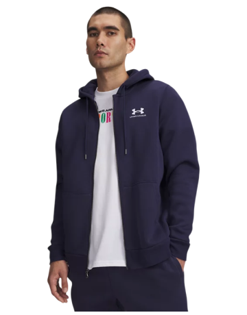 UA Icon Fleece FZ Hoodie "Midnight Navy"