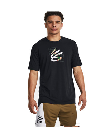 UA Herren Curry Camp Short Sleeve Tee "Schwarz"