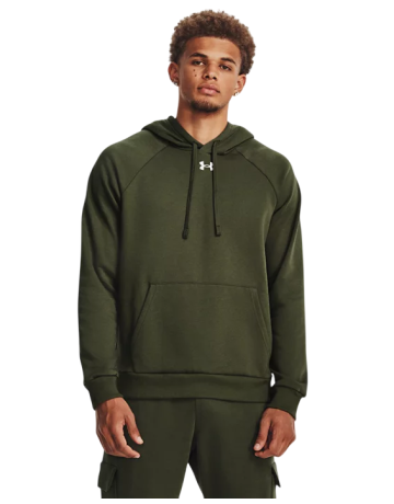 UA Men´s Rival Fleece Hoodie "Marine OD Green-White"