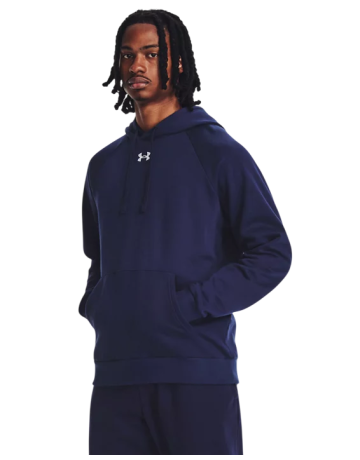 UA Men´s Rival Fleece Hoodie "Midnight Navy-White"