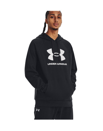 UA Herren Rival Fleece Logo Hoodie "Black"