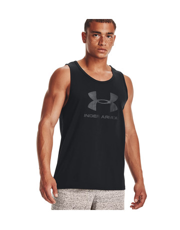 UA Herren Sportstyle Logo Tank "Schwarz"
