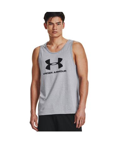 UA Herren Sportstyle Logo Tank "Gray"