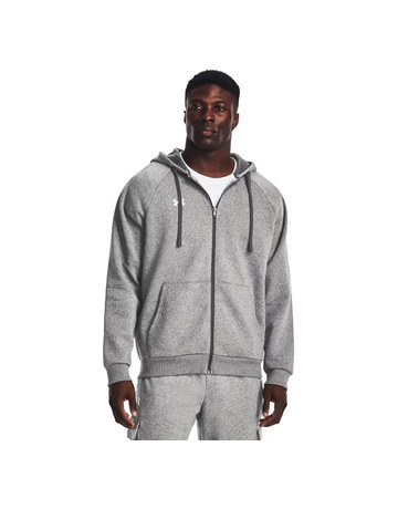 UA Rival Fleece FZ Hoodie "Castlerock Light Heather"