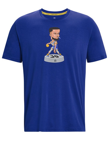 Unter Armour Herren Curry Bobblehead Kurzarm Tee "Blau"