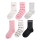 Jordan Girls JHG Air Jordan Half 6 PPack Socks "Medium Soft Pink"