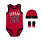 Jordan Infants J23 Jersey/hat/bodysuit/bootie 3 Stück Set (0-6M) "Gym Red"