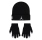 Jordan Kids JDB 23 Jersey Beanie and Gloves 2Piece Set "Black-Gym Red"