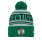 New Era NBA Boston Celtics Knit EG Wordmark Beanie Pom-pom