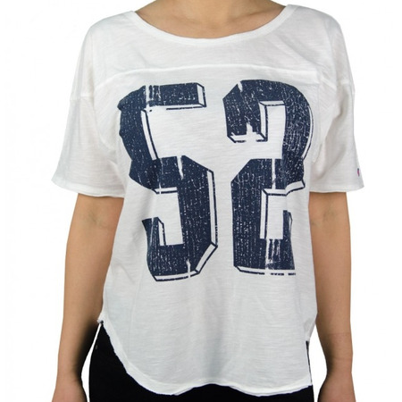 Champion Mujer Camiseta Heritage Unsere Geschichte (blanco)