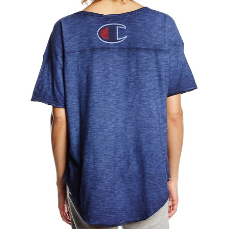 Champion Mujer Camiseta Heritage Unsere Geschichte (indigo)