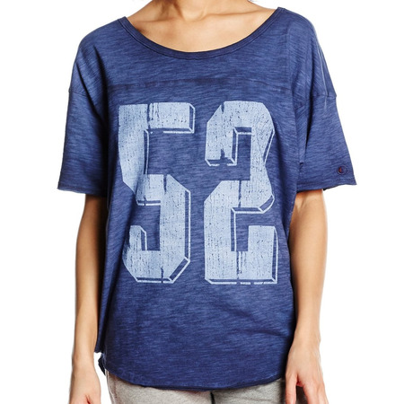 Champion Mujer Camiseta Heritage Unsere Geschichte (indigo)
