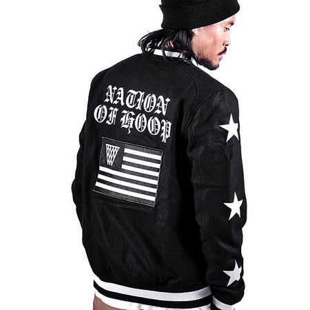 K1X O.D. Varsity Jacke (negro/blanco)