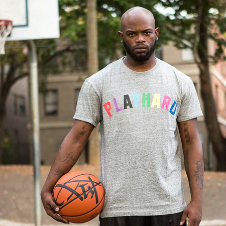 K1X Camiseta Play Hard 93 (gris)