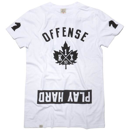 K1X Camiseta Offense Long (blanco/negro)