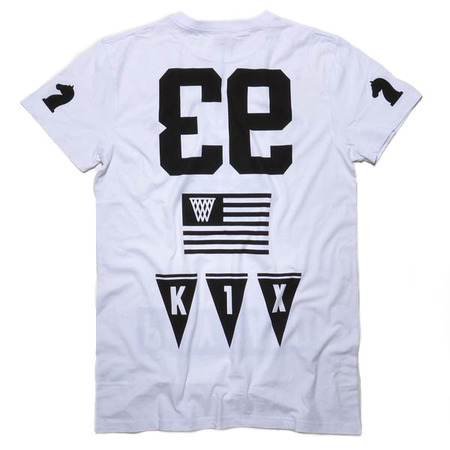 K1X Camiseta Offense Long (blanco/negro)