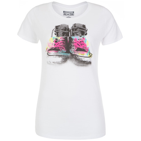 Converse Camiseta Statische Chucks Collage (blanco)