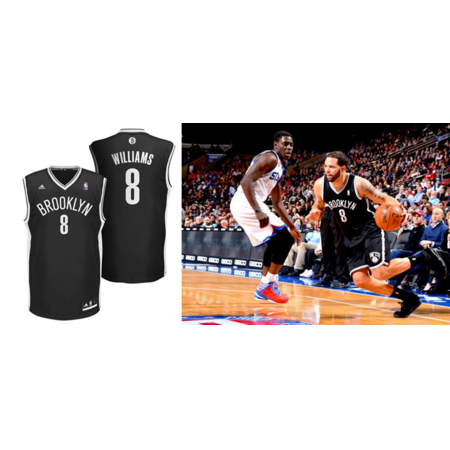 Adidas Camiseta Réplica Deron Willians Netze (schwarz/weiß)
