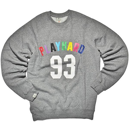 K1X Sudadera Play Hard 93 (gris/white/multicolor)