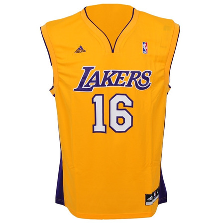 Adidas T-Shirt Réplica Gasol Lakers (gelb/rein/weiß/)
