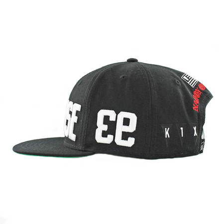 K1X Gorra O.D. Snapback "Deffense" (schwarz/schwarz)