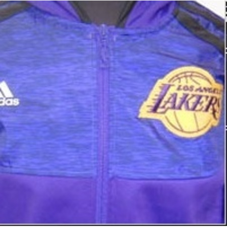 Adidas Junior Angeles Lakers Jacke (purpurpura/schwarz/gelb)