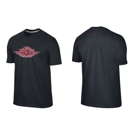 Jordan Camiseta Flügel Logo (016/negro/rojo)