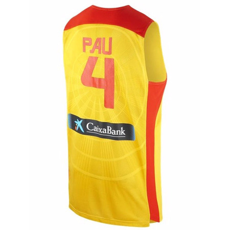 Camiseta Selección España Pau Gasol (740/gelb/rot)