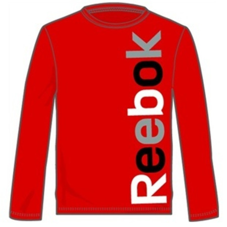 Reebok Camiseta Niño M/L Logo Sport Tee (rojo)